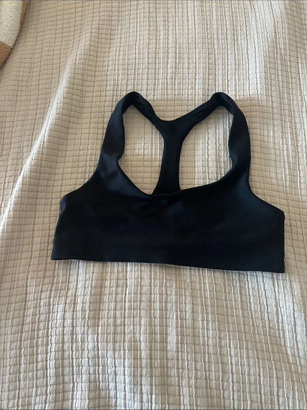 ALO Yoga Black Racerback Performance Sports Bra